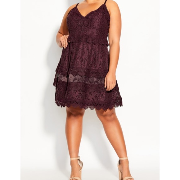 city chic nouveau lace dress City Chic | Dresses | Nouveau Lace Dress Plum